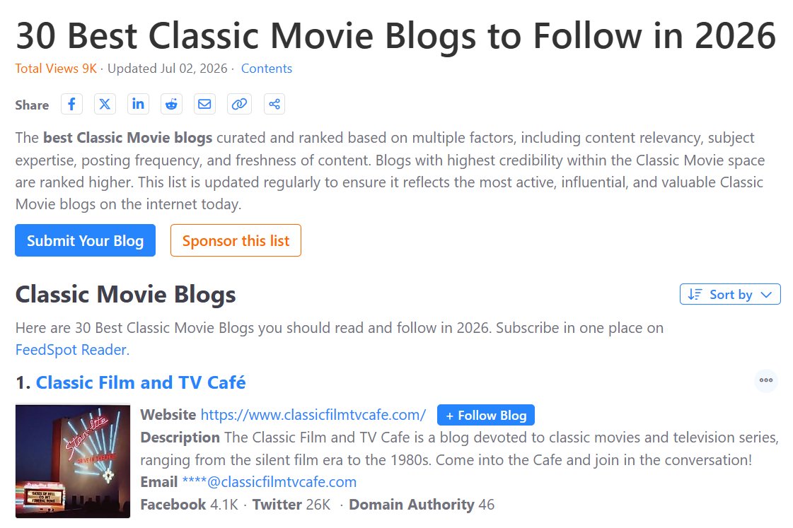 Classic Film TV Cafe tweet media