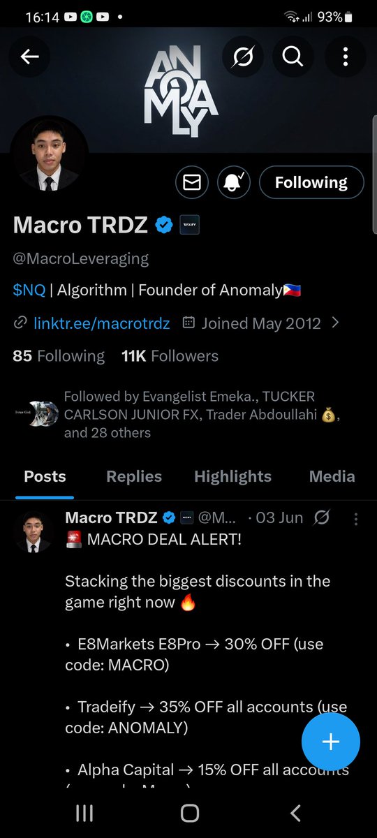 thegreatY99's tweet photo. @MacroLeveraging @fundexgg Thanks for this awesome opportunity I'm really trying hard to get a chance with you 🙏 https://t.co/r0YXxVSH0y