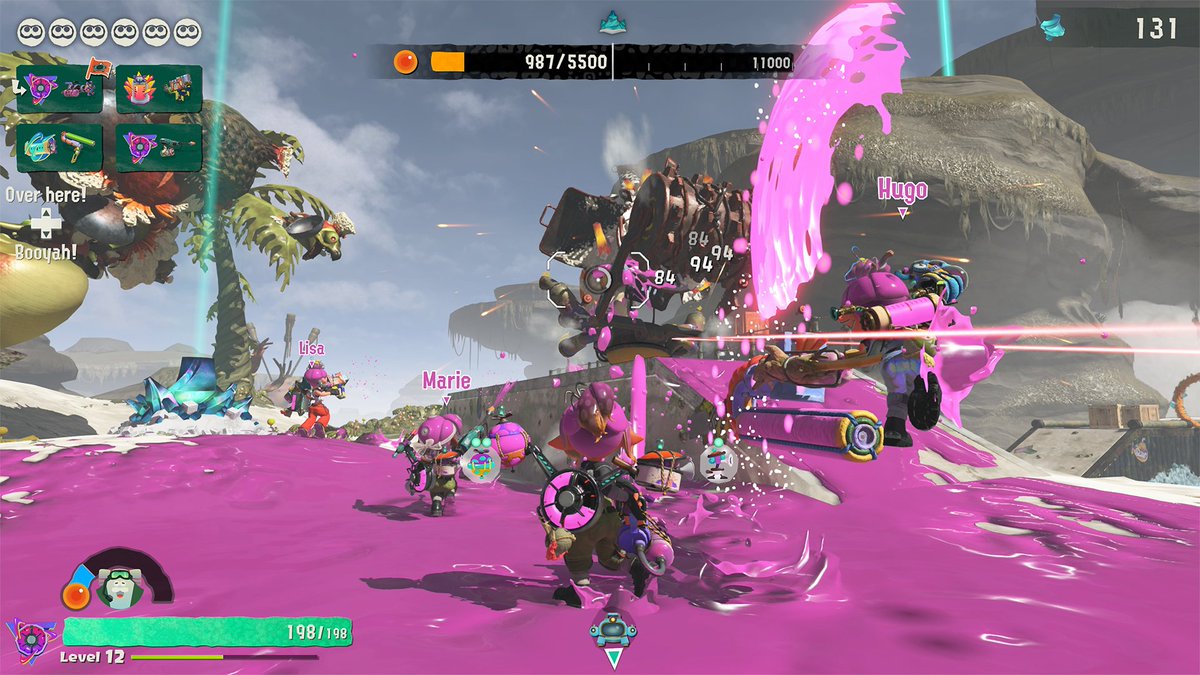 SplatoonNA's tweet photo. If you're adventuring on your own, you can still get temporary help from someone by requesting help online. This feature will be unavailable for a while after you clear a raid with it, so call for help with care! You can also volunteer to help other players by selecting Go Help. https://t.co/nNWMUy9CLk
