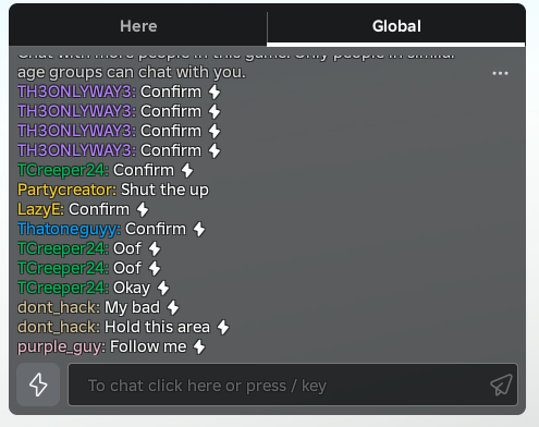 trelakor2's tweet photo. im glad roblox players can have safe conversations now https://t.co/4urEl14DKR