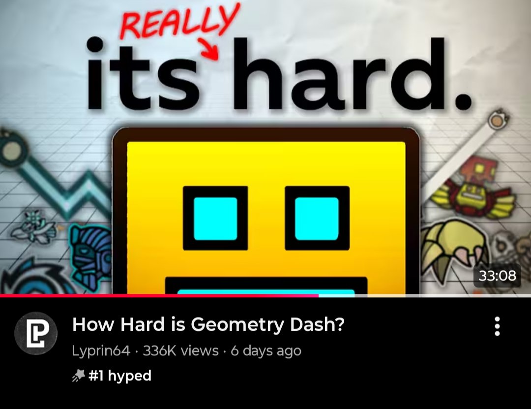 GeneralCheesy's tweet photo. First ever GD video to hit #1 hyped on YT me AND Lyprin64 are up https://t.co/5PDq8GJDG8