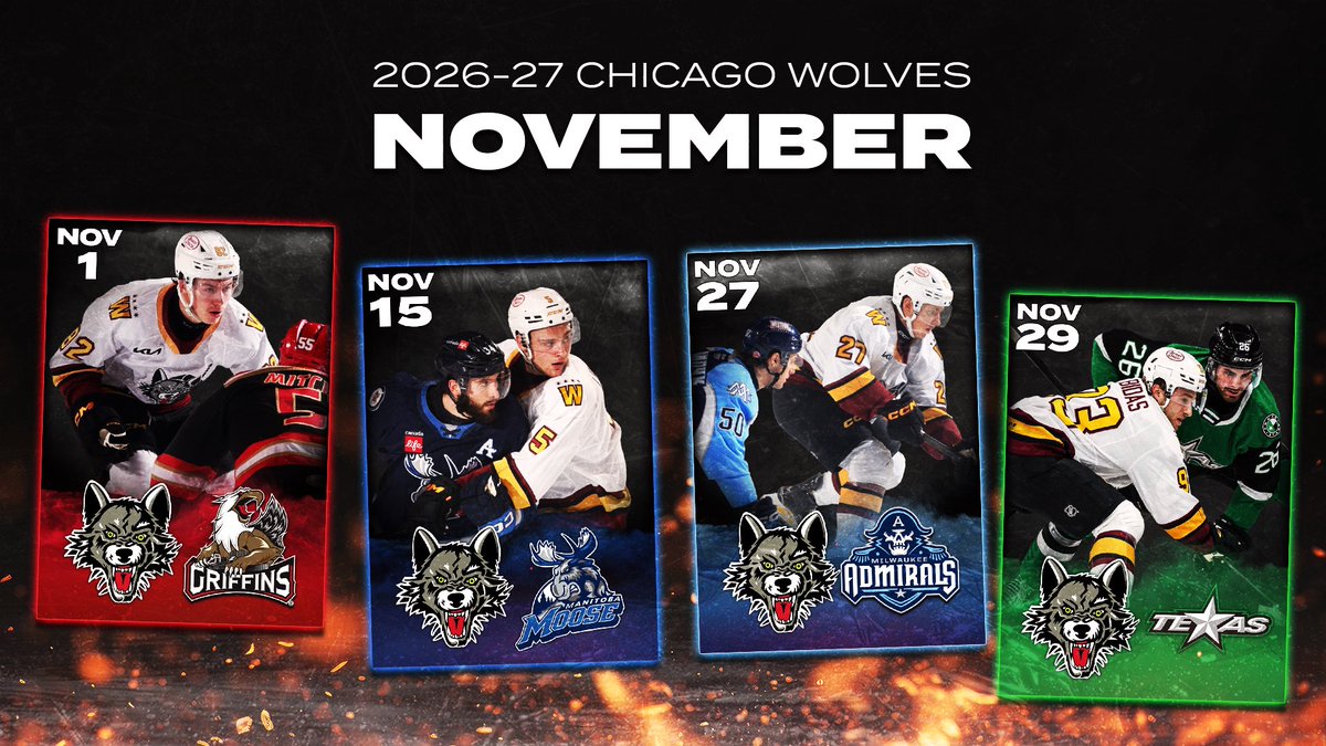 Chicago_Wolves's tweet photo. the cards have been pulled for the 2026-27 season 👊 https://t.co/OGr8zsP2dN
