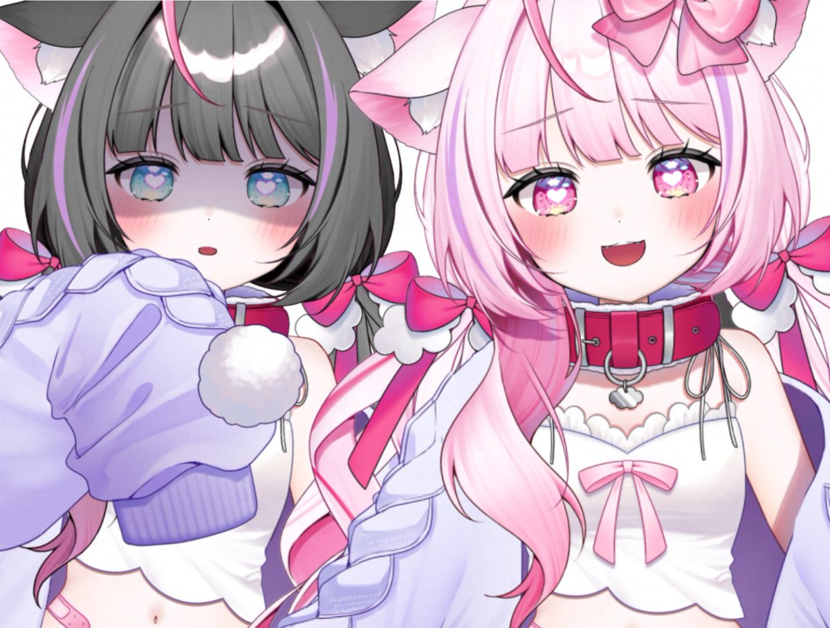 mofumo_ruru's tweet photo. 金曜日はどっちのるるちゃまと過ごしますか？🖤💗
#おはようVTuber #新人VTuber https://t.co/xYsIqOps0q