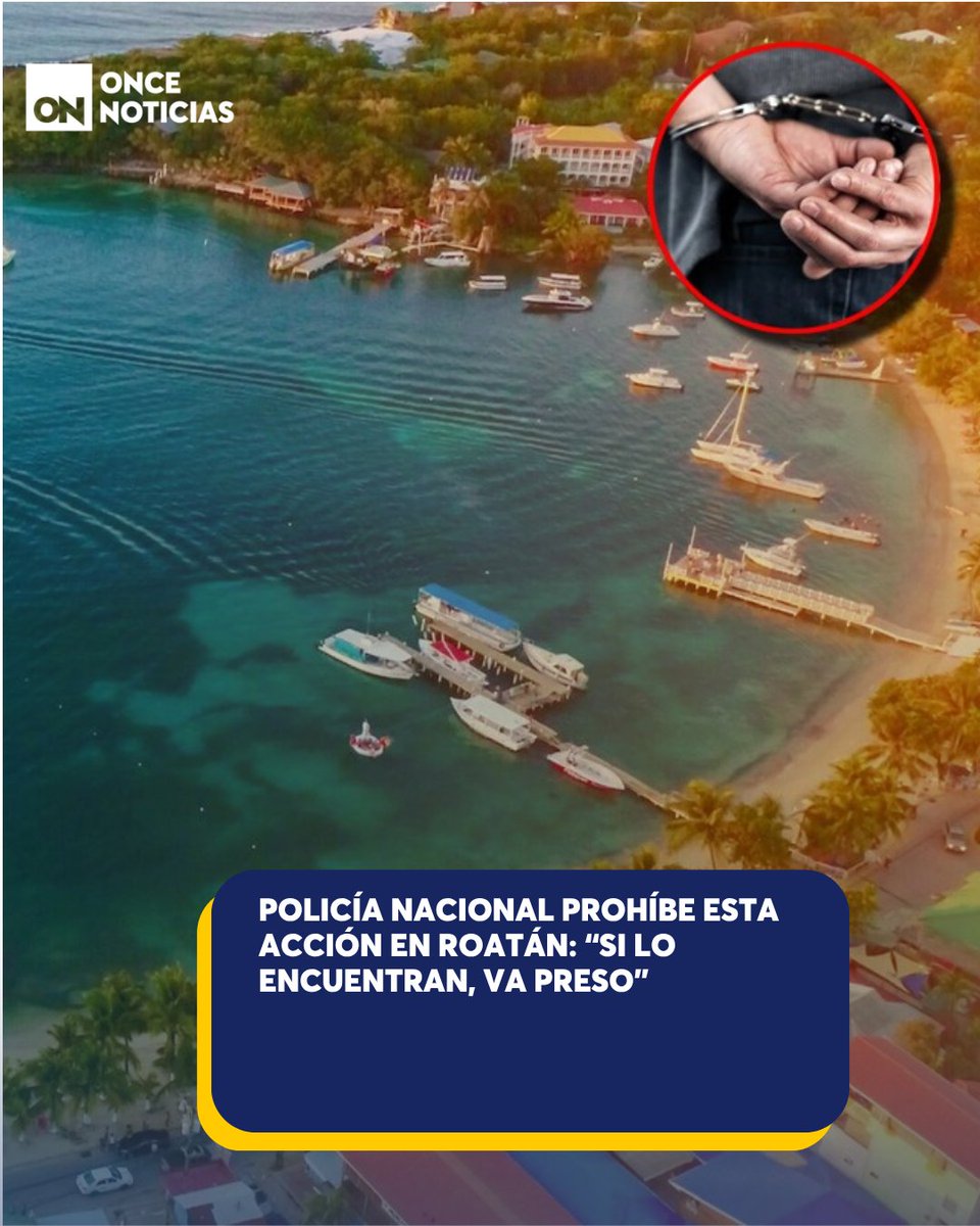 11_Noticias's tweet photo. 🚫"En otros países es permitido, en Honduras no" 😳 Esto han dicho autoridades de la Policía Nacional ante varias capturas en esta zona de Honduras. 👉 https://t.co/1L6NJUqiNC

#Capturas #PolicíaNacional #Roatán https://t.co/909GwQsVZN