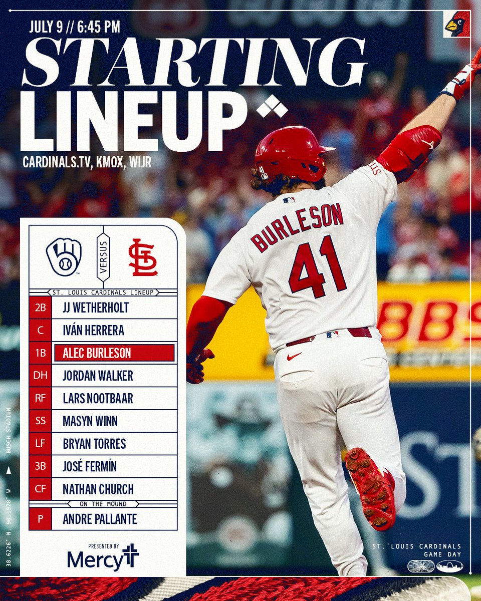 Cardinals's tweet photo. So line 'em up up up https://t.co/dq3D4RN4Sz