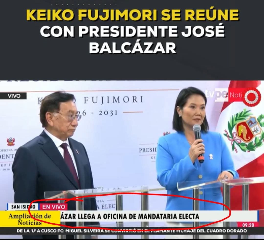 keikonova2026's tweet photo. Balcázar fue a oficina de Keiko, queda claro quién manda, la mafia fujimorista. 
Debió ser al revés. https://t.co/Ozu4fhPD8p
