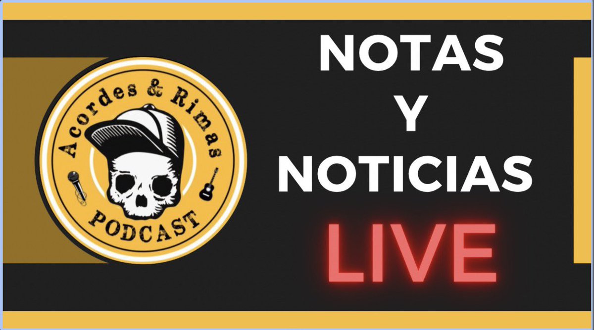 AcordesYRimas's tweet photo. [Episodio 517]

Hoy @Joutax y @QueSobrao traen Notas y Noticias y hablan de Yovngchimi libre, el Emmy para Bad Bunny, el documental de Iron Maiden, etc.

Youtube: https://t.co/rTRbKjPWHX

Spotify: https://t.co/WM37nonvFj

https://t.co/ndKFTZ7H48

RT! https://t.co/PvPdkIFg9W