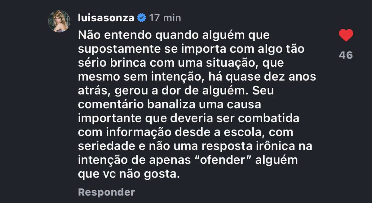 somdadespedida's tweet photo. a Luísa foi extremamente NECESSÁRIA nesse comentário.

as pessoas banalizam totalmente a causa antirracista e se dizem antirracistas usando de um caso pra poder atacar uma pessoa que buscou evoluir…

n é mais sobre lutar contra o racismo, é sobre jogar ódio msm. https://t.co/NxcB0Dx9v3