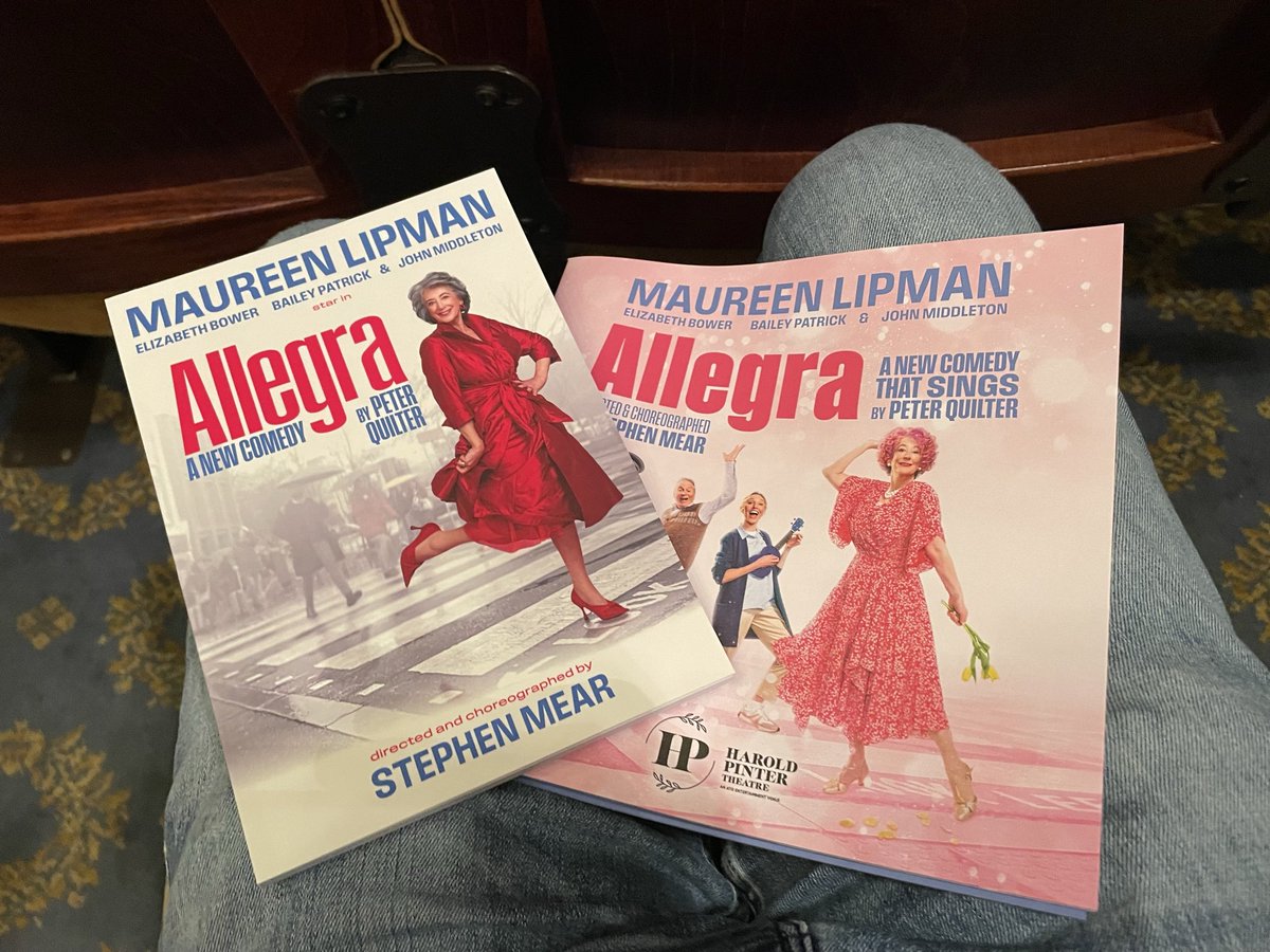 StuartReviews's tweet photo. Finally getting around to seeing the bundle of joy that is Maureen Lipman at the Harold Pinter in ALLEGRA, thanks to the ever delightful @KevinWilsonPR and @StephenMear 

@LBO_Theatre @ATGTICKETS https://t.co/99QMdbIZHF