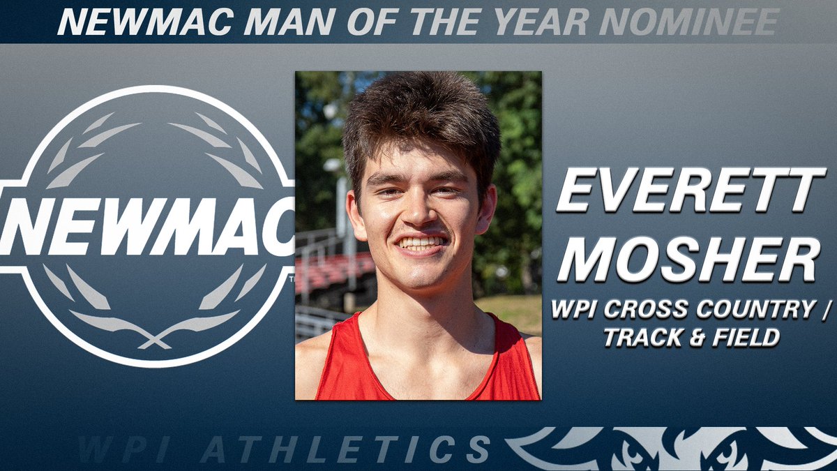 WPIAthletics's tweet photo. .@WPICrossCountry and @WPITrackField's Everett Mosher Named WPI's @NEWMACsports Student-Athlete of the Year Nominee 😃

Read for more at https://t.co/z8obJn3r1Y! 👀

🏃‍♂️x🐐
#GoatNation #d3tf #d3xc #GoNEWMAC https://t.co/oChdJrtUp5