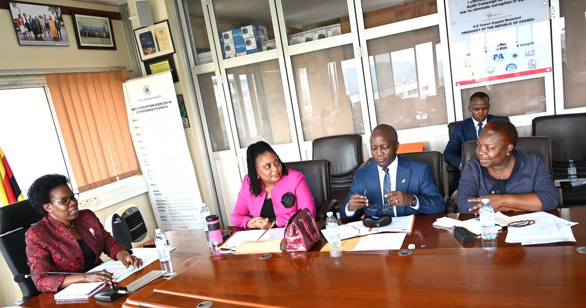 IGGUganda's tweet photo. INSPECTORATE OF GOVERNMENT AND LEADERSHIP CODE TRIBUNAL BOLSTER PARTNERSHIP AS PUBLIC OFFICERS' DECLARATION COMPLIANCE REACHES 80%

@IGGUganda and @LeadershipCodeT have reaffirmed their commitment to tightening the noose around non-compliant public servants following a significant boost in the 2026 declaration exercise. 

During a quarterly joint meeting today at the @IGGUganda Headquarters, the two anti-corruption entities reviewed institutional milestones, case management statistics and enforcement strategies aimed at elevating integrity within the public service. 

Deputy Inspector General of Government, @DrOkiria revealed that the April 2026 Public Officers declaration exercise achieved an 80% compliance rate, a marked improvement from the previous 2021 declaration cycle. @DrOkiria attributed this milestone to the @IGGUganda's rigorous public sensitization, upgrades to the electronic declaration system and the active deterrent presence of @LeadershipCodeT.

Presenting @LeadershipCodeT's status report, the Chairperson @rosekarugonjo highlighted substantial progress in resolving asset-declaration breaches and clearing case backlogs.

Between January and June 2026, the Tribunal cracked the whip on corrupt officials, imposing sanctions in 27 matters arising from a failure to declare assets. The disciplinary actions implemented to serve as strong deterrents included:

a)Monetary fines ranging from UGX 600,000 to UGX 2,000,000.

b)Official orders for the payment of costs.

c)Demotions and the withholding of emoluments where appropriate.

Both institutions concluded the engagement with a unified stance on zero tolerance to corruption.

#ExposeCorruption