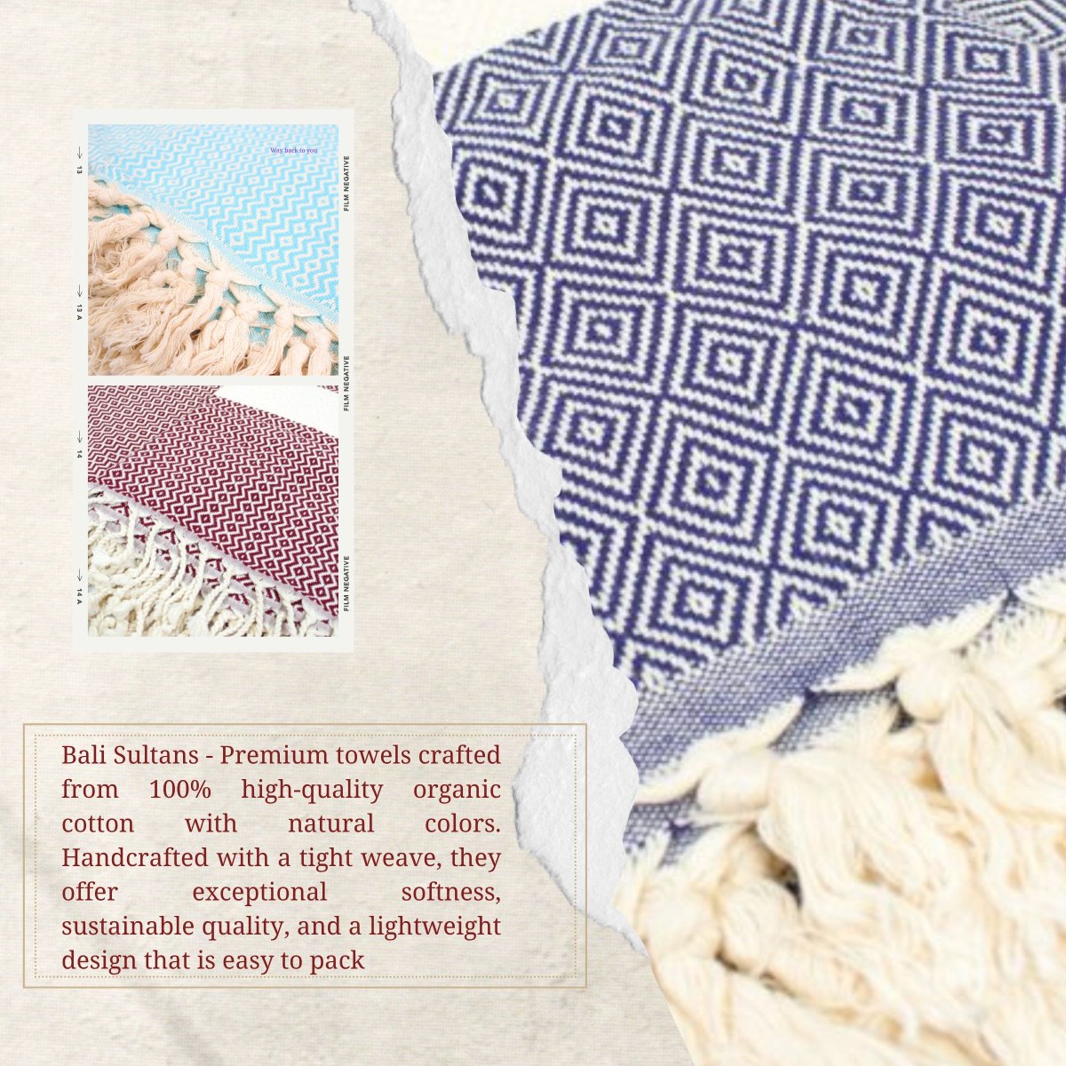 Waybacktoyou1's tweet photo. Crafted from 100% organic cotton, our premium towels combine softness, durable craftsmanship, and sustainable materials. Whether you prefer the iconic Basque-inspired designs of ARTIGA or the lightweight, naturally dyed styles of Bali-Sultans, each towel is made with care for you https://t.co/3AZ1tmJhWJ