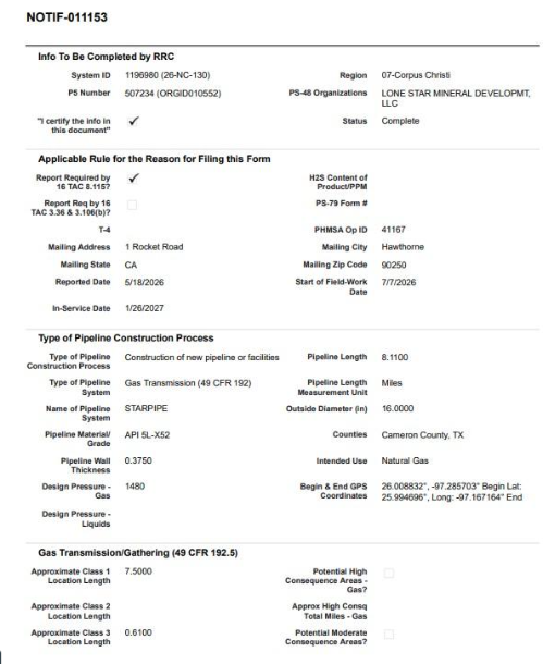 CowboyDanPaasch's tweet photo. newish BRO Nav Dist meet minutes are up. doesnt help spx has been catty af per NG/LNG plans, since Day1.
#TRRC #Starpipe permit start point indicates likely tie-in point on the newly laid #RioBravo pipeline, upstream from LNG production ...
https://t.co/AatQWdK5Y9 https://t.co/tjIsfFxrqX