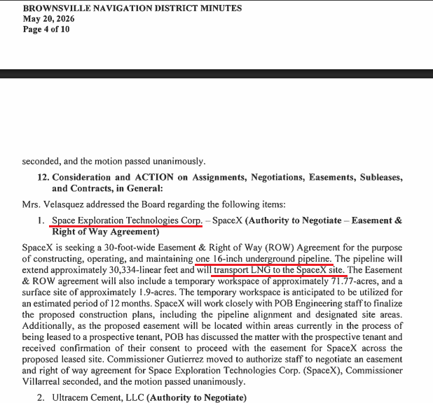CowboyDanPaasch's tweet photo. newish BRO Nav Dist meet minutes are up. doesnt help spx has been catty af per NG/LNG plans, since Day1.
#TRRC #Starpipe permit start point indicates likely tie-in point on the newly laid #RioBravo pipeline, upstream from LNG production ...
https://t.co/AatQWdK5Y9 https://t.co/tjIsfFxrqX
