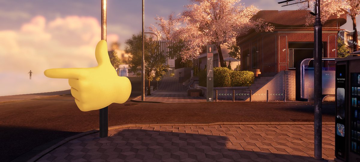 sylusblvd's tweet photo. randomly thinking of this 3D model (is it Caleb ?? someone else ??) t-posing in a corner of Bloomshore District in Main Story... only visible through forced landscape mode. idk, it's a fun easter egg to me 🤭 https://t.co/oPestQB1Jl