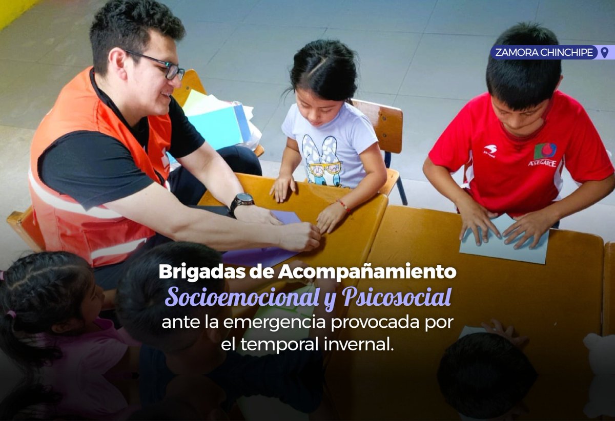 Educacion_Ec's tweet photo. ⚠️ Ante la emergencia provocada por el desbordamiento del río Zamora, en la provincia de Zamora Chinchipe📍, activamos las Brigadas de Acompañamiento Socioemocional y Psicosocial en Situaciones de Emergencia de la Zona 7, para brindar apoyo a la comunidad educativa afectada.

🏫 Además, se habilitó un alojamiento temporal en la Unidad Educativa Daniel Martínez Ordóñez, donde los profesionales de los Departamentos de Consejería Estudiantil (DECE) desarrollan acciones de:

✅ Contención emocional.
✅ Acompañamiento socioemocional.
✅ Prevención de riesgos psicosociales.
✅ Promoción de derechos.
✅ Atención especializada para niños y adolescentes.

🇪🇨 Continuamos trabajando para garantizar espacios seguros, proteger el bienestar emocional y acompañar a quienes atraviesan esta difícil situación.