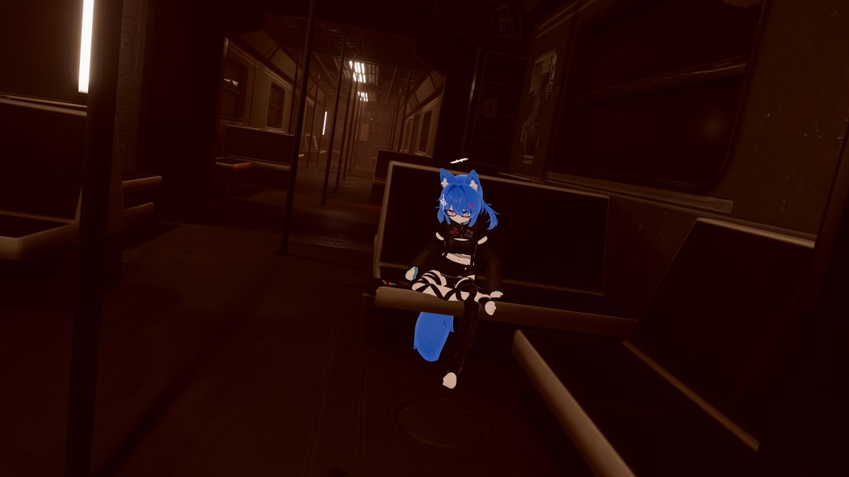MCAndiGD's tweet photo. Waiting for the right stop, when will that be?
I am just gonna lean back and think a..bo.u- ZzZZzzz~ 

#VRChat https://t.co/jyvYTS1LVQ