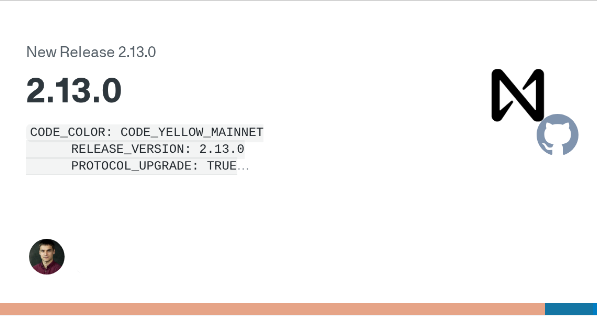 zacodil's tweet photo. The next NEAR mainnet upgrade just shipped, and this one release contains what most chains would spread across a decade of roadmap.

Post-quantum signatures are stabilized: ML-DSA-65, the NIST standard, becomes the third key type in the protocol next to ed25519 and secp256k1. An account can now hold a key that a quantum computer can't forge, and storage stays cheap because the chain records only a 32-byte hash of the key instead of the full 2KB.

Dynamic resharding is stabilized. The chain watches the state size of its own shards and splits the heavy ones at epoch boundaries: no protocol upgrade, no new hard-coded layout, no human in the loop. Adding capacity became a background process.

Gas keys (NEP-611) are the quiet killer feature for the agent economy: an access key with its own prefunded gas balance and 1,024 parallel nonce lanes. One account can run a fleet of agents firing transactions simultaneously, with no nonce collisions and without touching the owner's main balance. With the new DelegateV2 meta-transactions, the gas can be sponsored end to end.

Smaller but tasty: contracts can now assign their own deterministic yield IDs, which enables things like in-contract mempools. And the last centralized crutch is gone - node state sync is peer-to-peer only now.

Quantum resistance, self-scaling, agent-native accounts, one release. And it's a minor version bump.