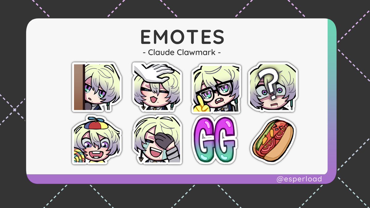 esperload's tweet photo. even more... emotes... for @ClaudeClawmark 
#PICLAWSSO 👍 https://t.co/IjNcw9jMD8