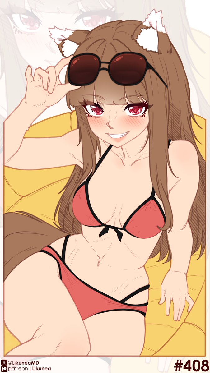 LikuneaMD's tweet photo. 🌾Day  408🌾                                                 

Early access to finished works and polls:                                https://t.co/IQIfL4BWDn 

#100日チャレンジ #daily_holo #holo #horo #spiceandwolf #狼と香辛料 #digitalart #digitalartwork #animegirl #nsfw https://t.co/tksnI8PpFB