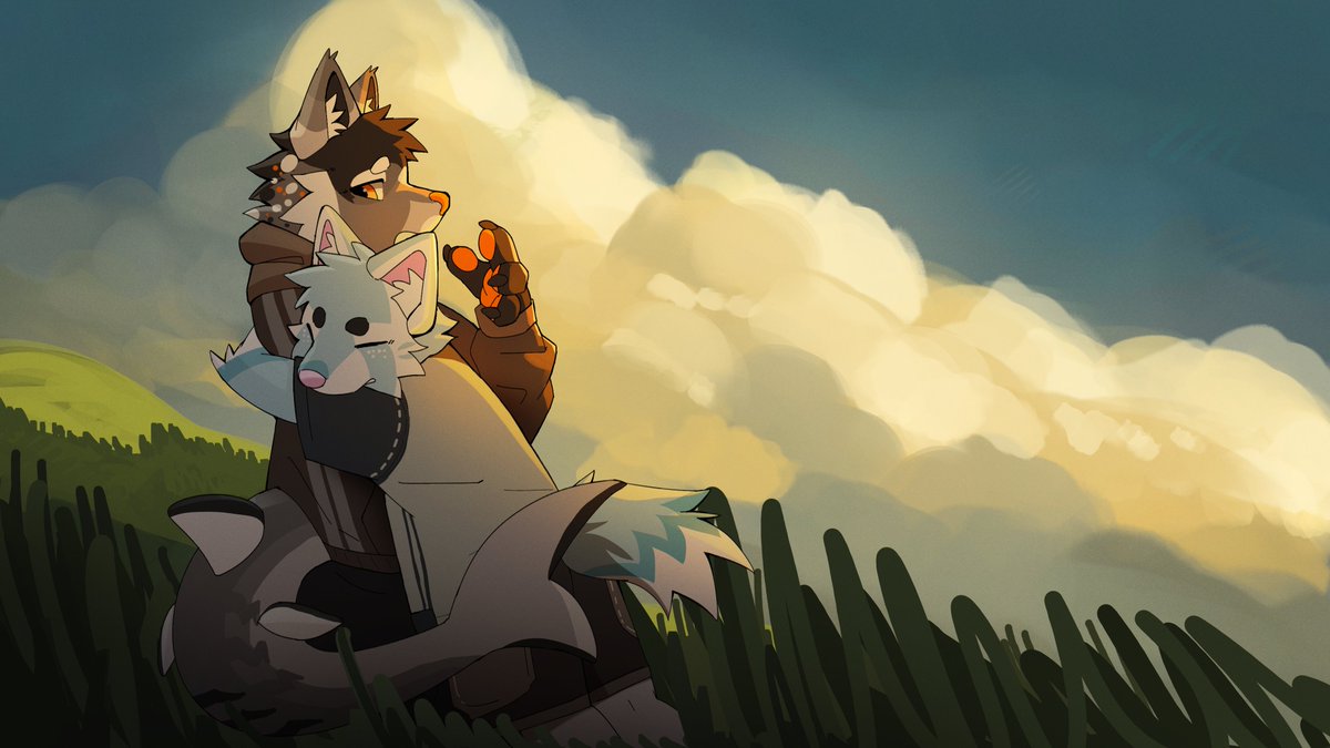 akaripaws's tweet photo. "Stay with me, cus you're all I need.."

🎨 - @Beckowaffle
🩵 - @RainetheFox https://t.co/JCib4b0BUB
