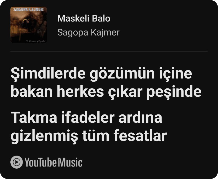 ynca1907's tweet photo. Tanımaz oldum yüzleri...
@Sagopakajmerrap 🤍 https://t.co/XkjDhg5zYW