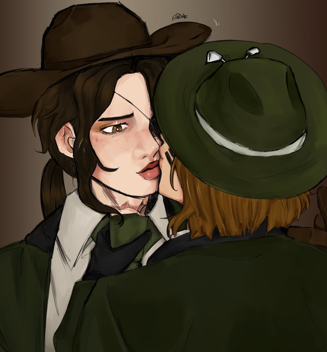 iawarchives's tweet photo. The Gang game warden with her Cadet Mhm 

#tessalamb #helenhighwater https://t.co/vXsxYfI6qR