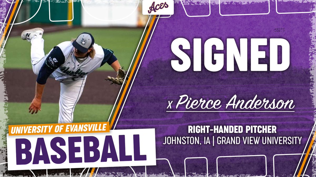 UEAthleticsBASE's tweet photo. 𝑺𝒊𝒈𝒏𝒆𝒅 ✍️ 

Iowa native Pierce Anderson is an Ace!  

⚾️ #ForTheAces x #GUAC 🥑 https://t.co/awA15mHSPk