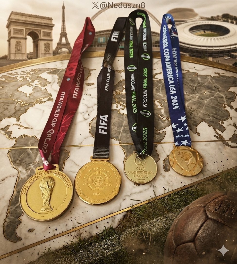 Finalwhistleee's tweet photo. Guess the player who has won all these Medals

VERY HARD💀 https://t.co/EYXvUlEX3X
