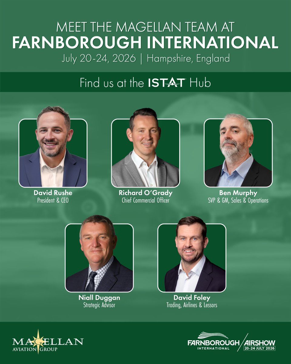 magellanav's tweet photo. The countdown to the Farnborough International Airshow is on!
 
The Magellan Aviation Group team will be at the ISTAT Hub throughout the event. 
Planning to attend? Let's connect. Email marketing@magellangroup.net to schedule a meeting. 

See you there! https://t.co/eZw0awzNeE
