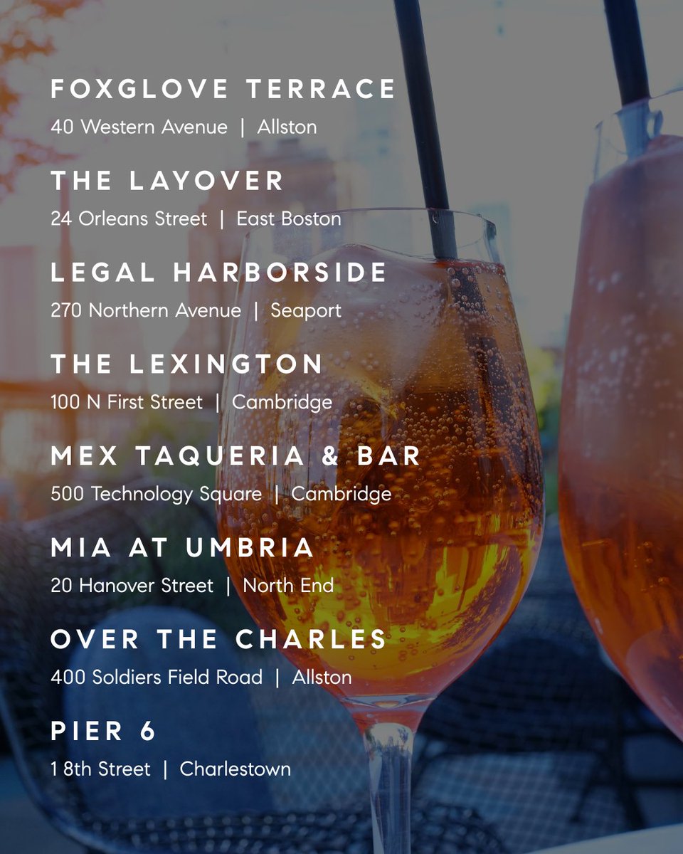 Dana_SchaeferRE's tweet photo. Is there anything better than a Boston sunset with a cold drink in your hand? 🌇🍹

Whether you’re cheering for a big win or just celebrating the fact that it’s Friday, taking a moment to reset at one of our city's incredible rooftop bars is a must. https://t.co/2AvNK0tldk