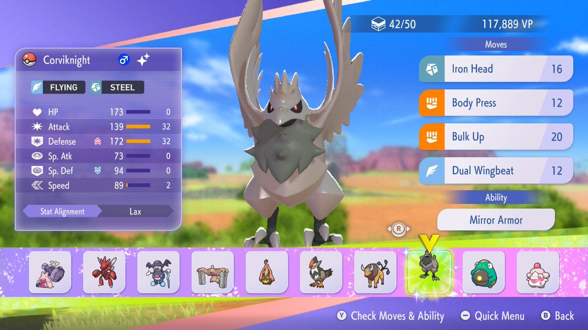 giodudeVGC's tweet photo. OMG! My first shiny in Champions and it's a Corviknight ❤️ https://t.co/C1UG4nt5eF