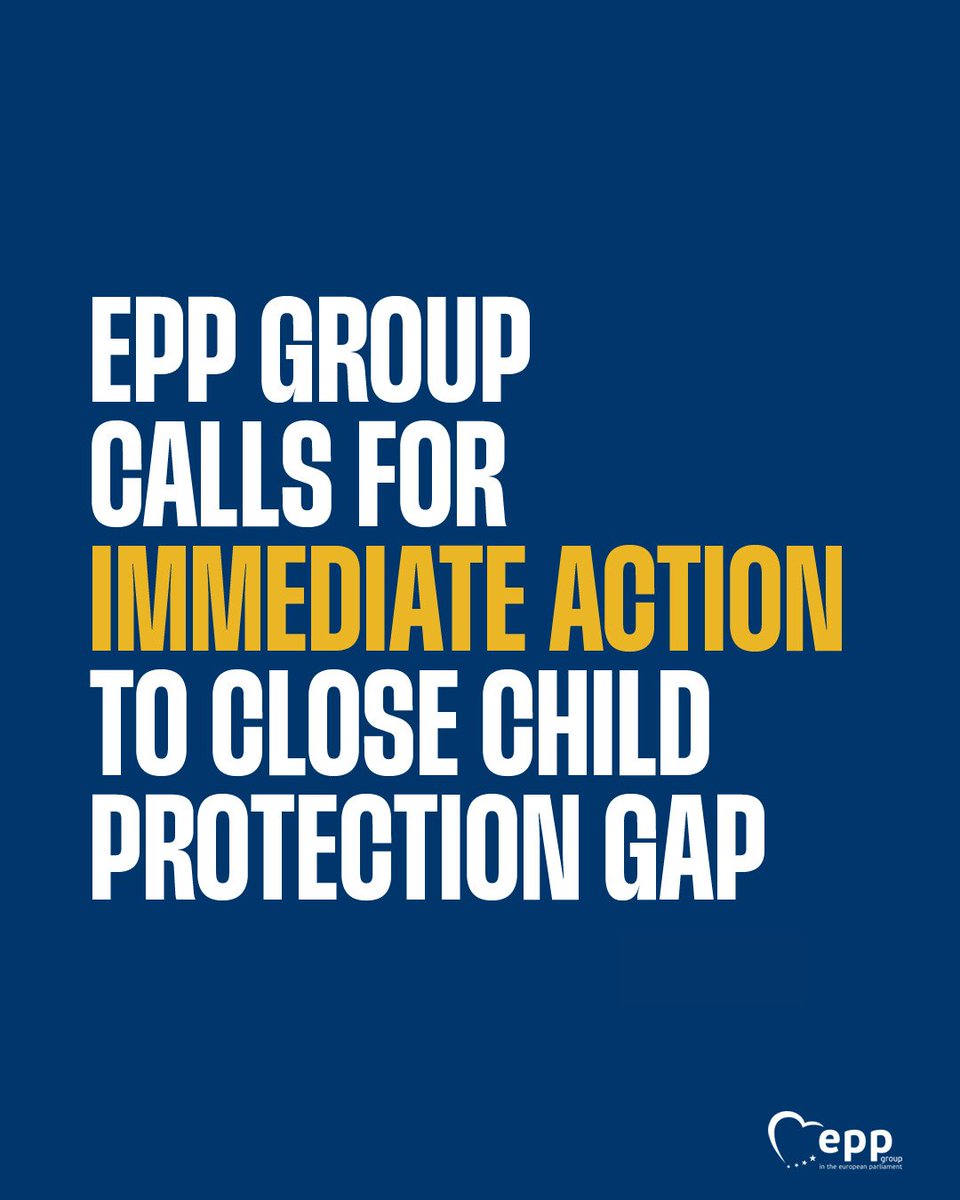 EPPGroup's tweet photo. Thanks to the restless efforts of the EPP Group, the European Parliament managed to move one step further toward the adoption of the crucial measure to tackle child sexual abuse online.

Unfortunately, the irresponsible alliance of far right and the Greens will still result in further delays due to the amendments passed today.

In this moment, and as a matter of urgency, any measure that can protect children is better than a legal gap.

While we will continue to work restlessly to put in place an effective and robust permanent legal framework to protect children online, we urge the Council to find a solution to close the current legal gap immediately.