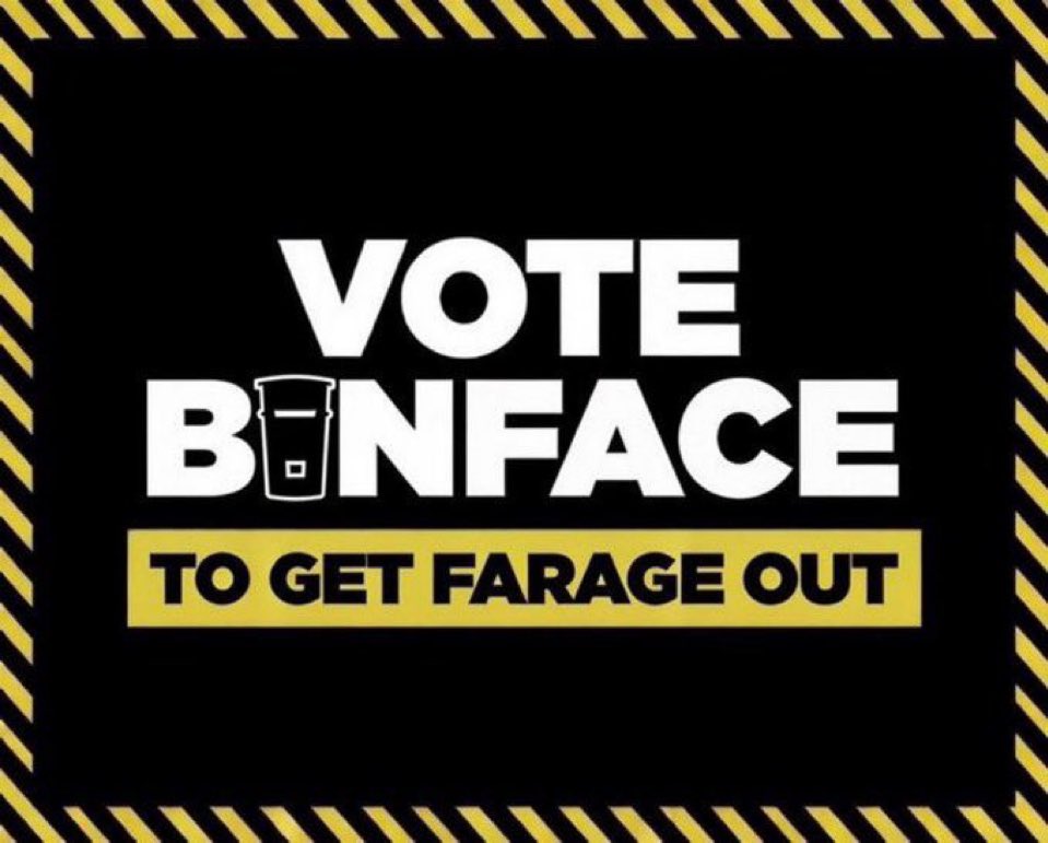 jam_broadbent's tweet photo. @Nigel_Farage The bin is inevitable 🗑️ https://t.co/PH4cwBAudl
