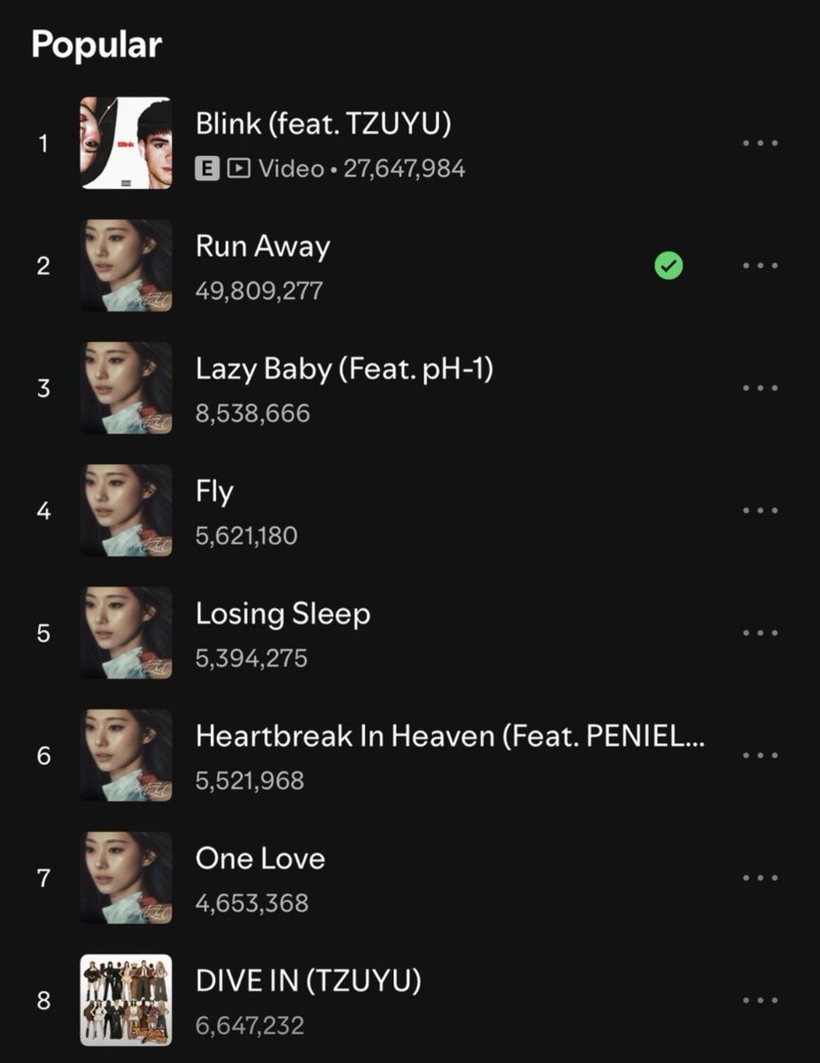 flywithtzuyu's tweet photo. “DIVE IN” has been added to TZUYU’s Spotify profile.
#TWICE #TZUYU #DIVEIN https://t.co/zN93u9epKC