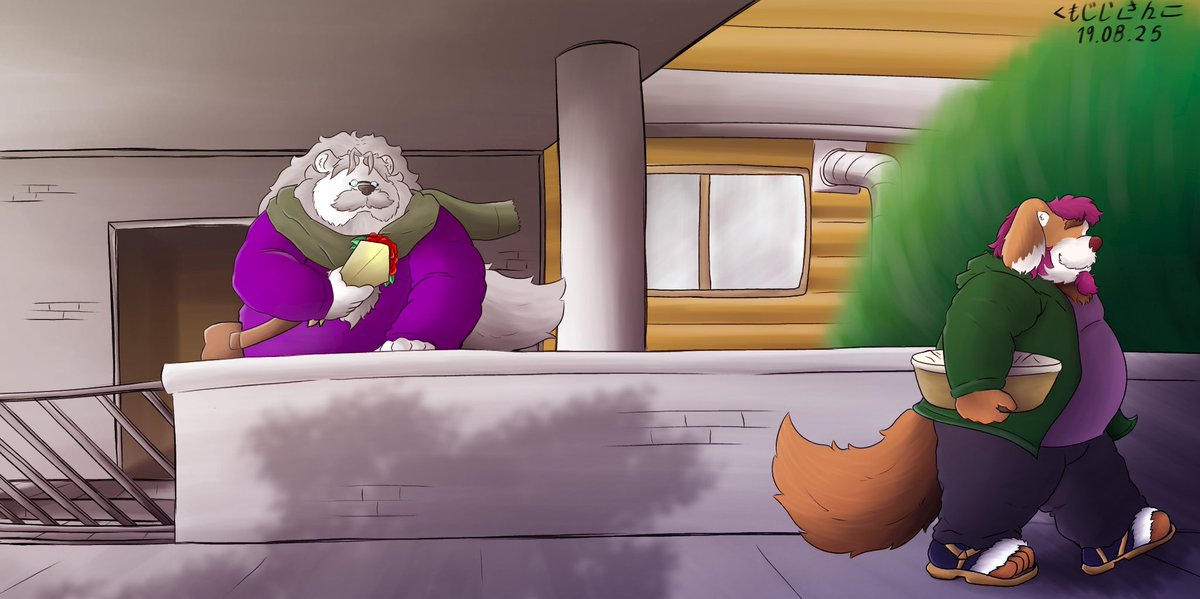 kumojiisanko's tweet photo. "Its you... again " Part 3 and 4
#furry #kemono #furryart #chubbyfurry #baraart #originalart https://t.co/MeZd2zQVT0