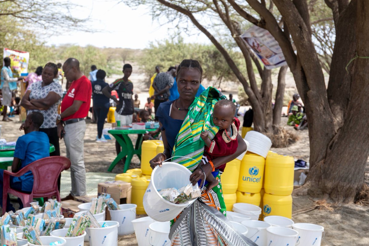 UNICEFKenya's tweet photo. “Due to the drought, we don't have enough food, which has led to hunger in our community. Thanks to the #RUTF, my children are recovering,” Cecilia.

UNICEF, supported by the Kenya Humanitarian Fund, is providing #RUTF to treat severe #malnutrition in children in Turkana County. https://t.co/KaI2InFaBY