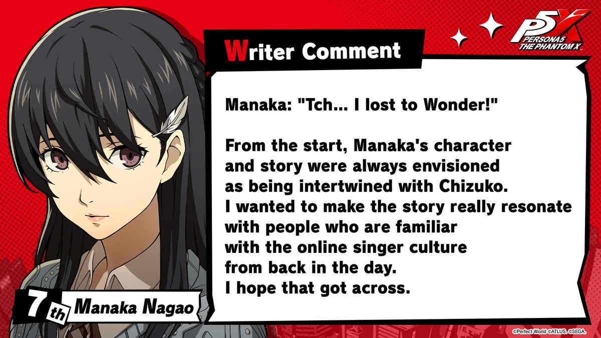 P5XOfficialWest's tweet photo. ／
1st P5X Character Popularity Poll Special Digital Wallpaper Giveaway! 🏆
＼

We’re giving away a special wallpaper featuring Manaka Nagao (Code name: Ange), who ranked 7th in the popularity poll! 🪽

Let Manaka take center stage on your phone! 📱✨
Be sure to check out the commentary from Manaka's writer as well!

#P5XEN #P5XPopularityPoll #ManakaNagao