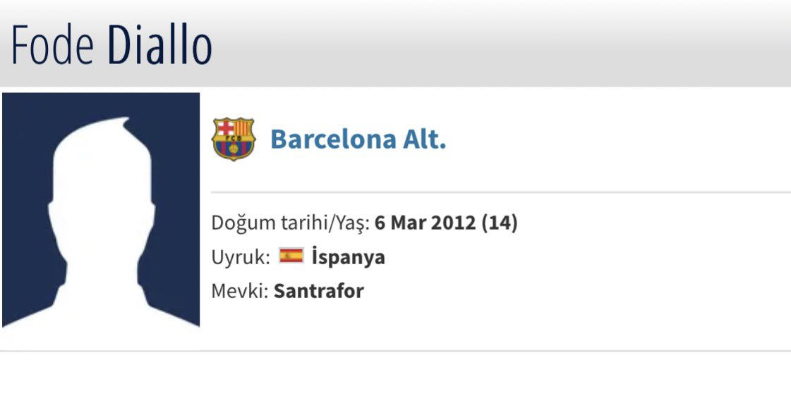 KrmYgt_7's tweet photo. Fode Diallo |

Barcelona U13 Takımında oynuyordu ve geçen sezon üst düzey istatistik yaptı.

Yaşıtlarına göre fiziği çok daha iyi ve uzun boylu.

Bu altyapıdan Yamal ve Messi gibi oyuncuların çıktığını varsayarsak birkaç yıl sonra bişeyler olabilir.

30 Maç
97 Gol

🌟 Fode Diallo https://t.co/ouKBQidC4d