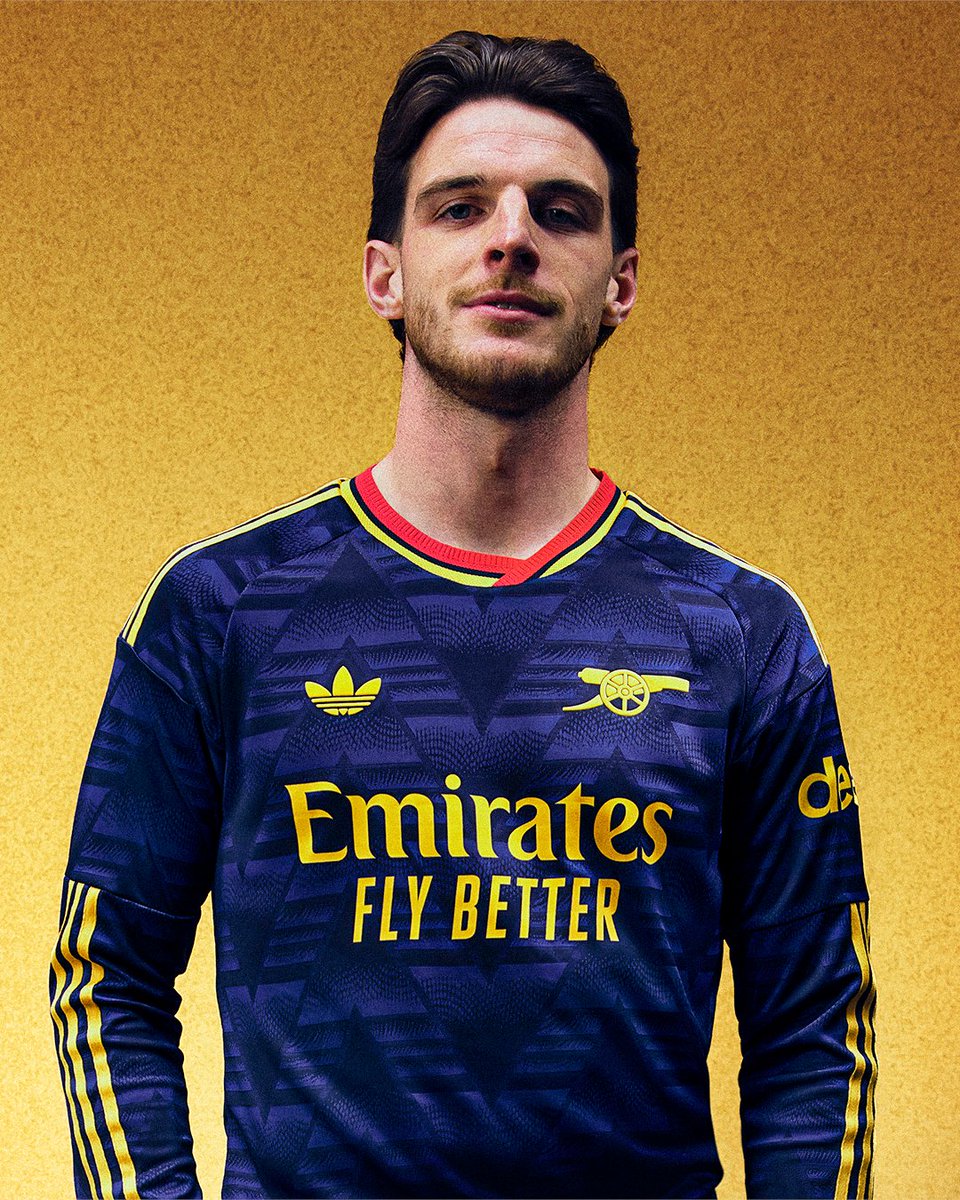 SkySportsPL's tweet photo. Arsenal unveil their new 2026/27 away kit! 🟡💥 https://t.co/4emyIG47uV