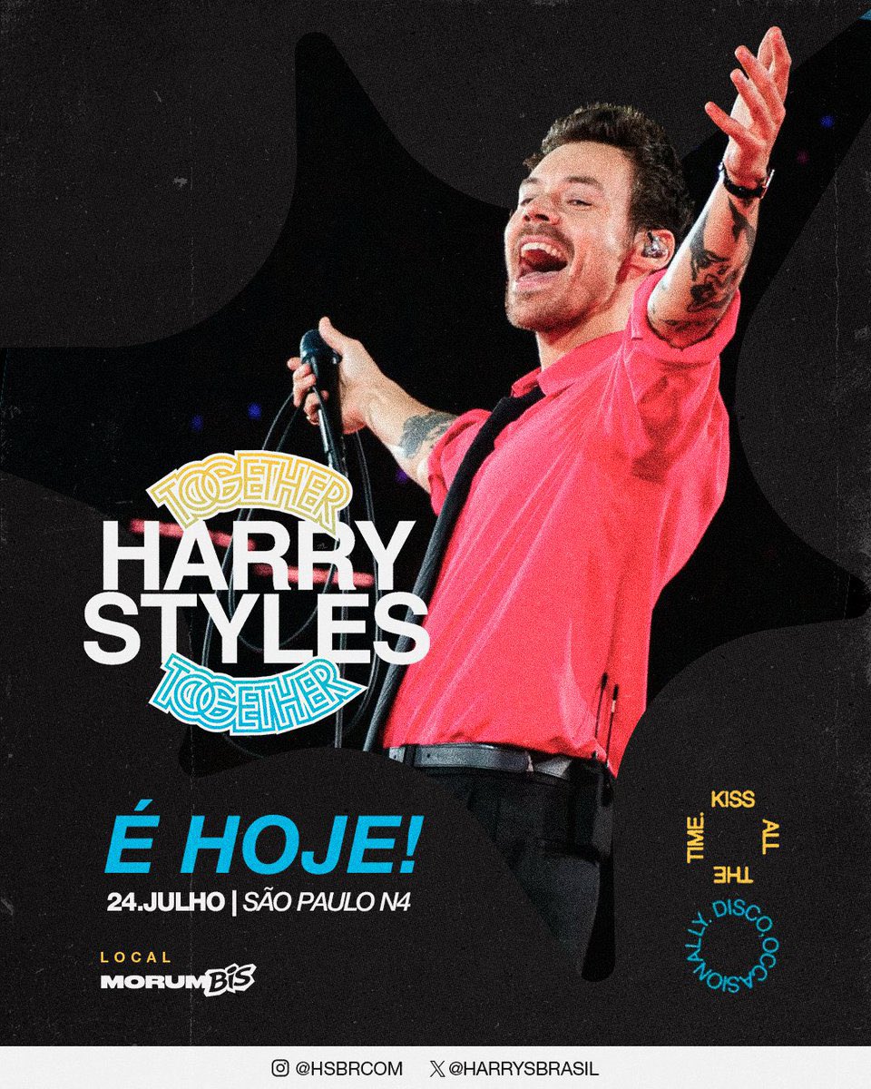 harrysbrasil's tweet photo. WELCOME TO THE FINAL SHOW! 🇧🇷 Harry Styles realiza HOJE o terceiro e último show da “Together Together Tour” em São Paulo. https://t.co/McXsqkctCZ