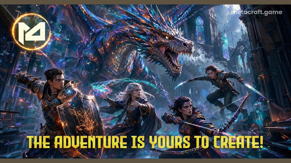 MetaCraftEN's tweet photo. 🚀⚔️ #MetaCraft starts as a Rarity-inspired chain game and evolves into a living metaverse!

🛡🔥 Explore Sky City, forge alliances, complete quests, and build a legendary NFT identity across multiple blockchains.

🌌🐉 The adventure is yours to create!

$MCT https://t.co/473QtPhaPf