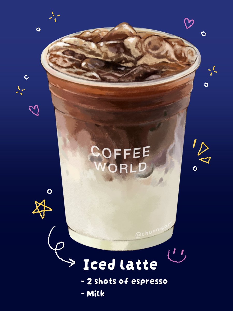 chunnieart's tweet photo. Iced latte from my hubby and I regular coffee shop every Sunday. 🤎🤍
#coffee #latte #foodillustration #foodillustrator https://t.co/OTy3hE7p00