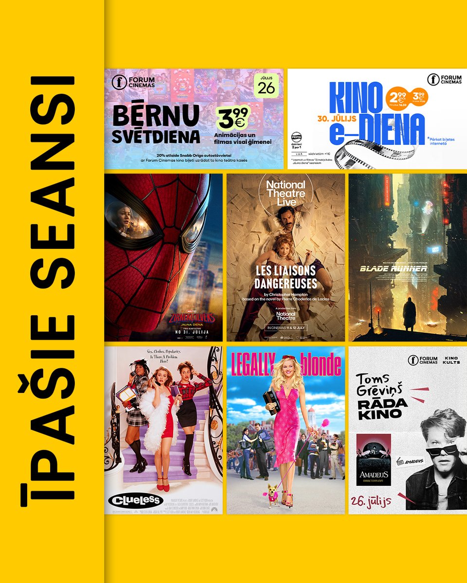 forumcinemaslv's tweet photo. 🎬 No šodienas viens kino jaunums - romantiska britu komēdija. Šonedēļ īpašajos seansos Bērnu Svētdiena, e-Diena, Londonas teātris, iemīļota kino klasika un #SpiderManBrandNewDay pirmizrāde. Tiekamies kino! https://t.co/JYn8z3w9VO