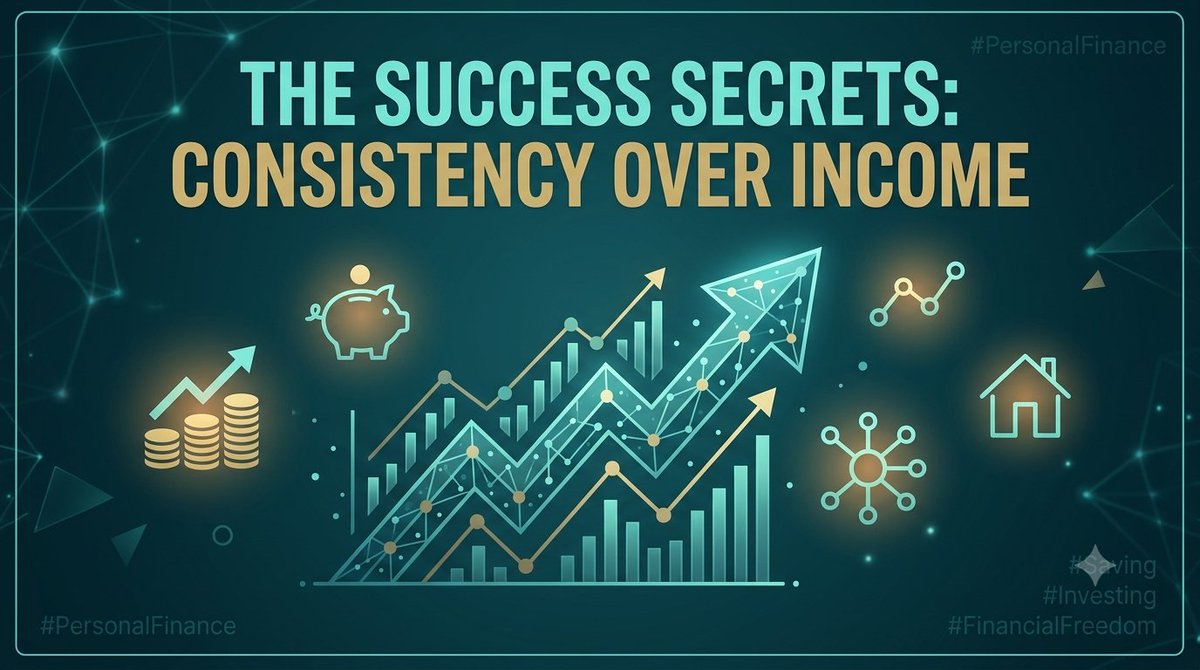 Ddndhruva's tweet photo. Most people wait to earn more before they start saving. Successful people save first, then spend what's left. Your future wealth depends more on consistency than income.

#PersonalFinance #MoneyMindset #Saving #Investing #FinancialFreedom https://t.co/5oL2v0UAai
