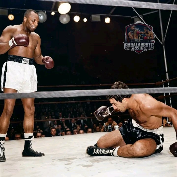Stallion1493334's tweet photo. Rocky Marciano flattening Jersey Joe Walcott in 1952 has to be up there. Walcott was schooling him for rounds, even dropped Marciano early. Then out of nowhere, one perfectly timed right hand and the fight was over instantly. That's the kind of knockout that changes a career and becomes part of boxing history forever. 🥊🔥