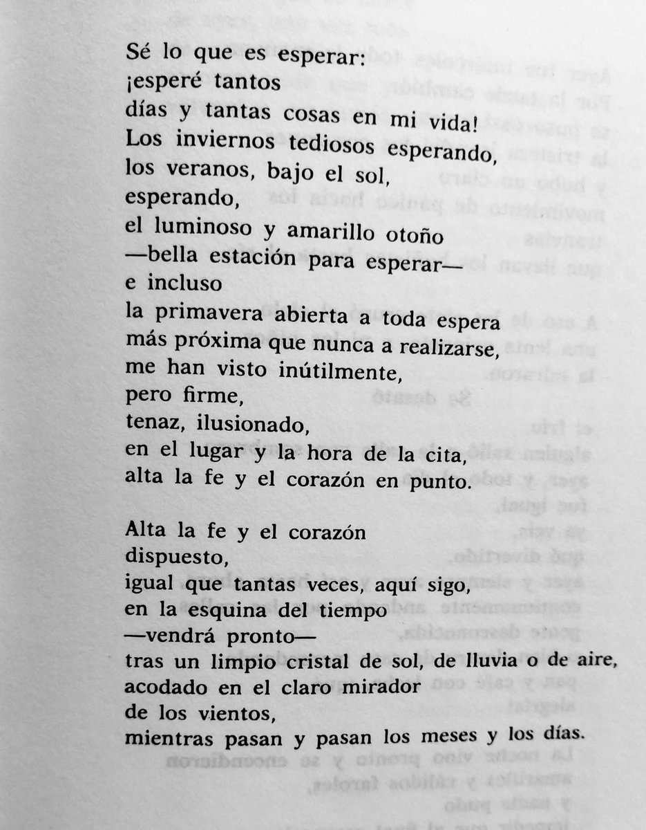 literlandweb1's tweet photo. Una maravilla más de Ángel González.
"Alta la fe y el corazón dispuesto..." https://t.co/Nux8oD64JB