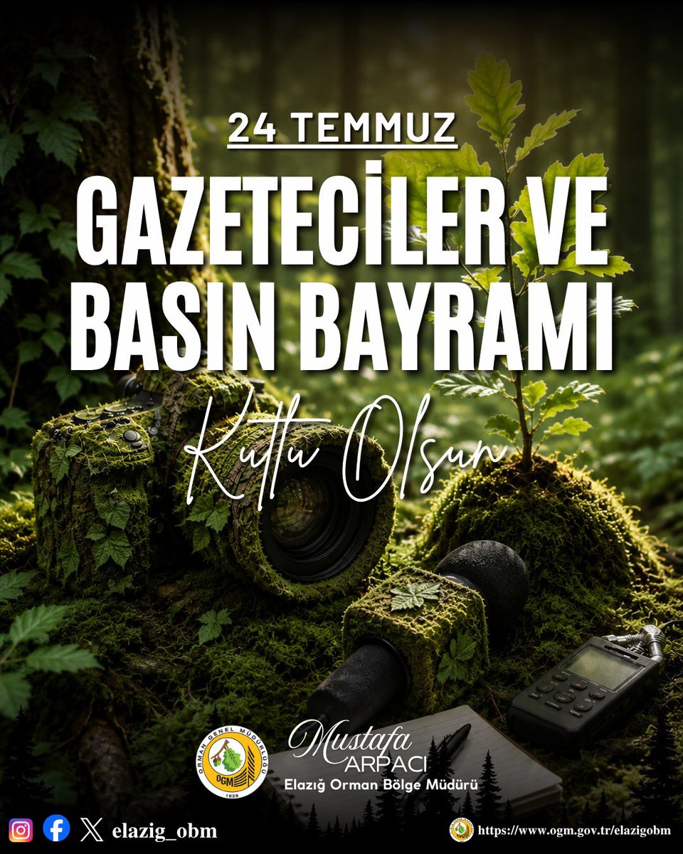 elazig_obm's tweet photo. Kalemini Gerçeğe, Objektifini Doğaya Çeviren Tüm Basın Emekçilerinin Gazeteciler ve Basın Bayramı Kutlu Olsun. 📷

Kamu yararı doğrultusunda emek veren tüm basın çalışanlarına sağlık, başarı ve kolaylıklar diliyoruz. 📰 https://t.co/Fb5IOowrkU