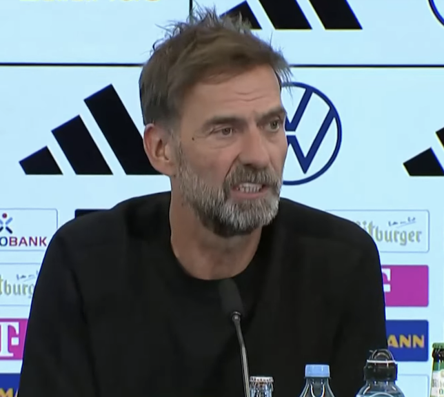TouchlineX's tweet photo. 🚨🗣️ 𝗡𝗘𝗪: Jurgen Klopp: "Coaching the German National Team is the pinnacle of my career." https://t.co/2MVxeWaQ0J