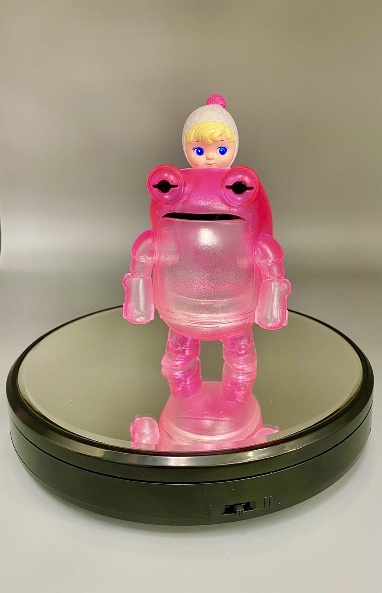 おもちゃのタケヤマ ケローネン ピンク　シルバー はぐれ　ソフビ シカフェス20 タケヤマ・ノリヤ a X: 